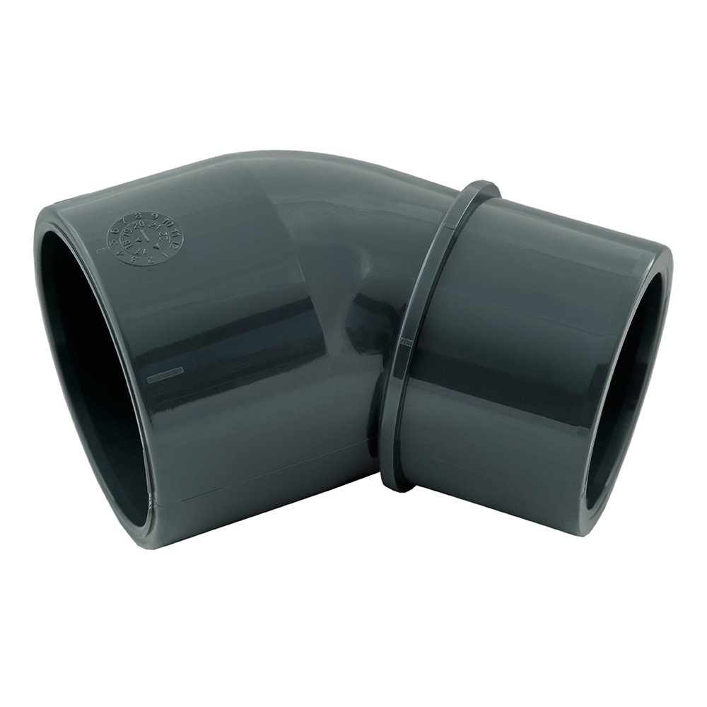 COUDE PVC MF 45 DEGRES 50 OU 63